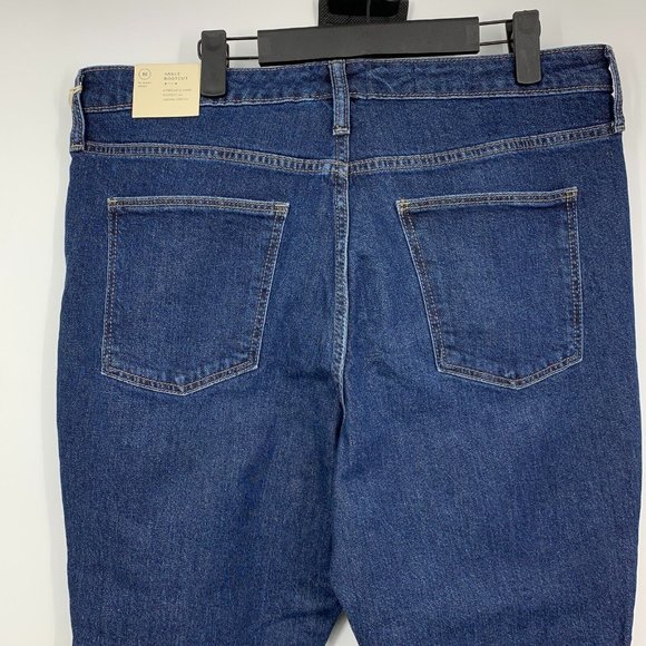 Universal Thread Jeans Bootcut Ankle Crop Raw Hem Dark Blue NWT - Picture 10 of 11